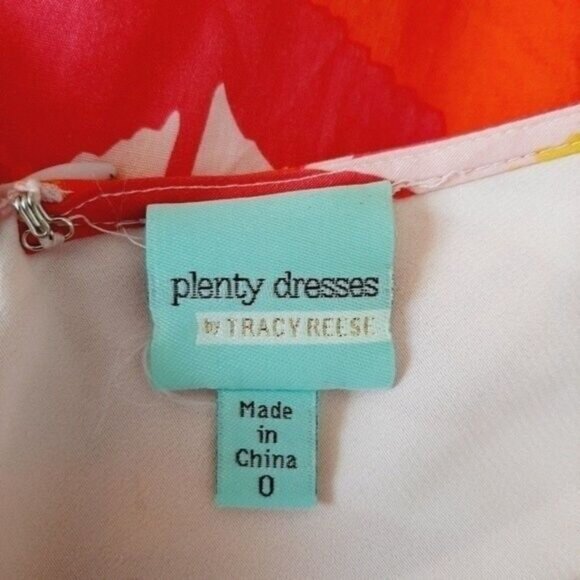 PLENTY DRESSES by Tracy Reese Anthro Summer Fit & Flare Floral Dress Sz 0 Flaw - Picture 12 of 13